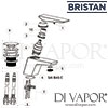 Bristan Sail Basin Mixer Clicker Waste Tap Spares